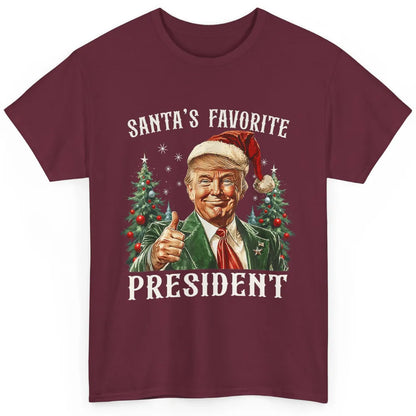 Funny Donald Trump Christmas Santa Favorite President Xmas Classic Unisex T-Shirt