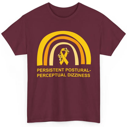 Persistent Postural-perceptual Dizziness PPPD Yellow Rainbow Classic Unisex T-Shirt
