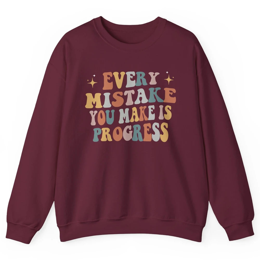 Personal Growth Mindset Therapist Mental Health Retro Boho Unisex Crewneck Sweatshirt