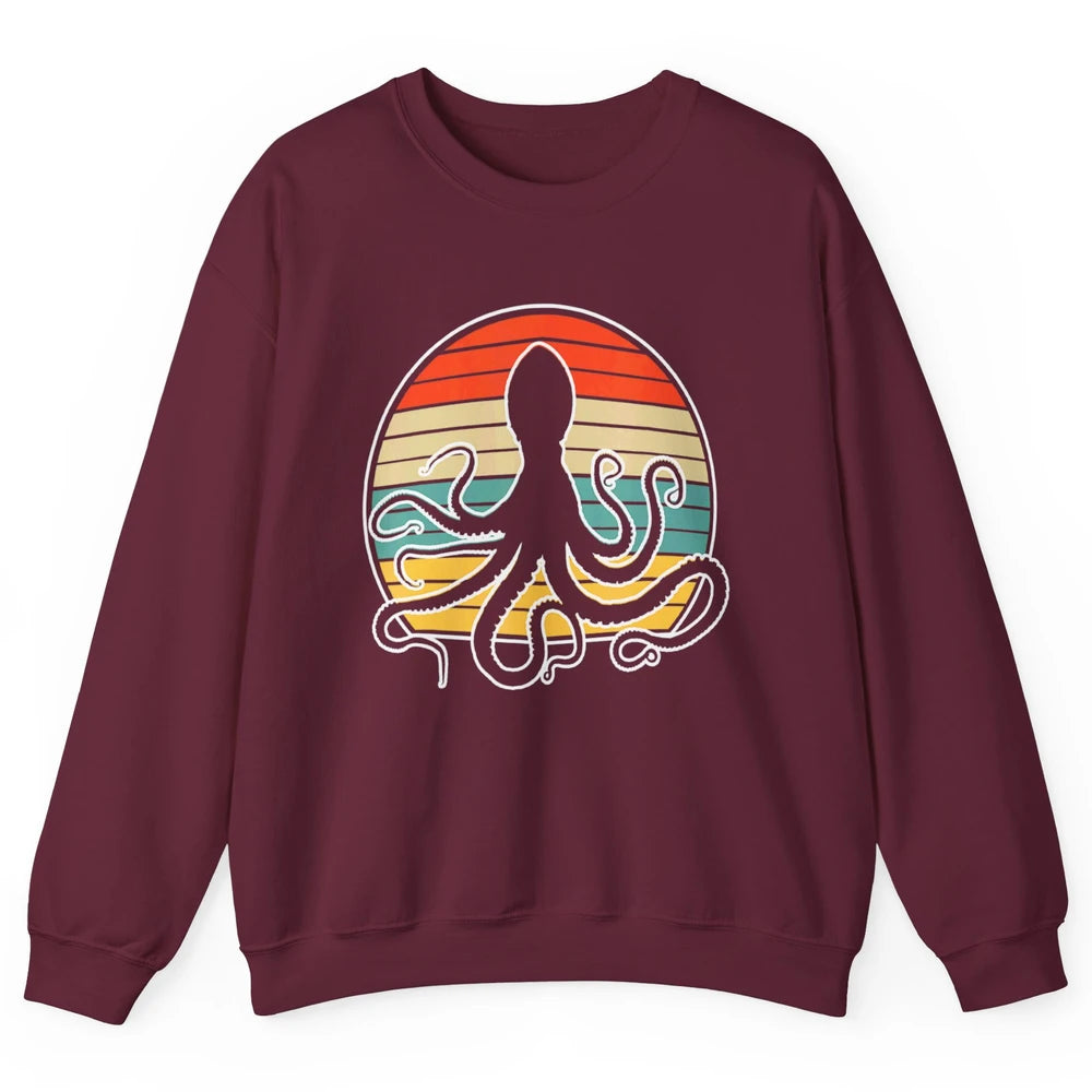 Retro Octopus Kraken Ocean Sea Creature Pirate Vintage Humor Unisex Crewneck Sweatshirt