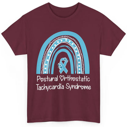 Postural Orthostatic Tachycardia Syndrome Turquoise Rainbow Classic Unisex T-Shirt