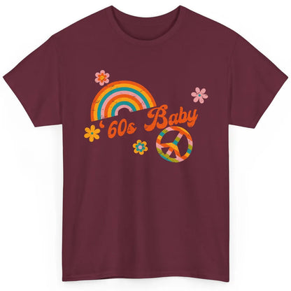 Retro Rainbow 60s Baby Made In 60s 1960s Born Birthday Day Classic Unisex T-Shirt