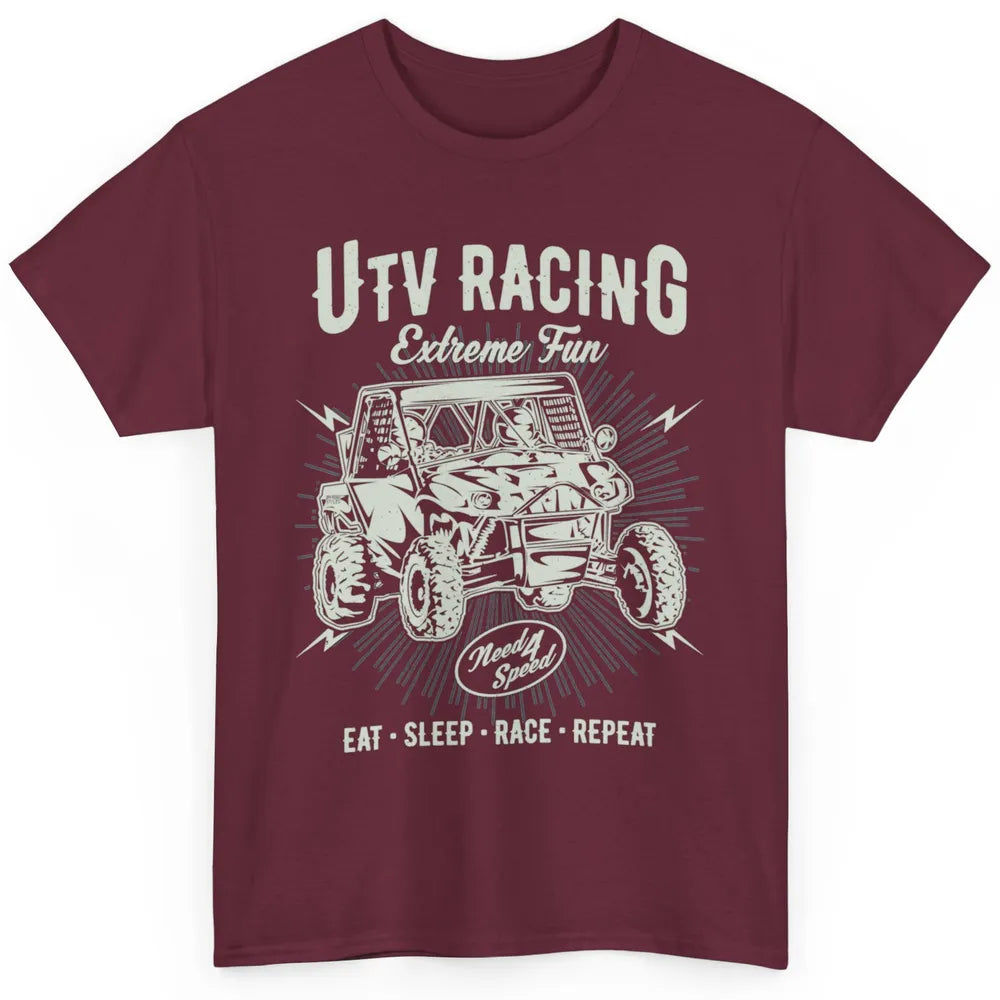 Retro Fun UTV Racing Limit Mud Riding Dirt SXS Rider Offroad Classic Unisex T-Shirt