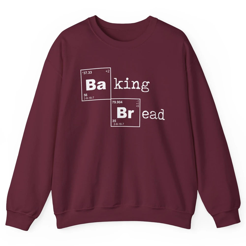 Retro Baking Bread Funny Baking Lovers Gift Bread Bakers Unisex Crewneck Sweatshirt