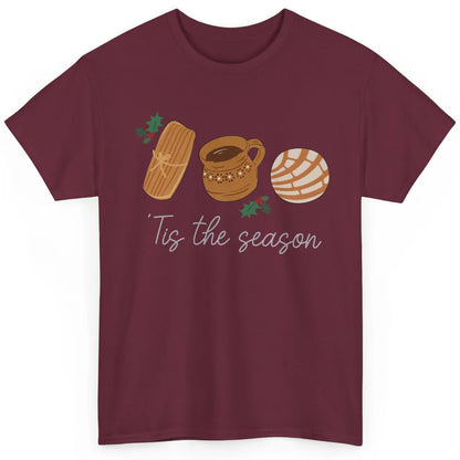 Mexican Christmas Feliz Navidad Concha Tamale Sweet Bread Classic Unisex T-Shirt