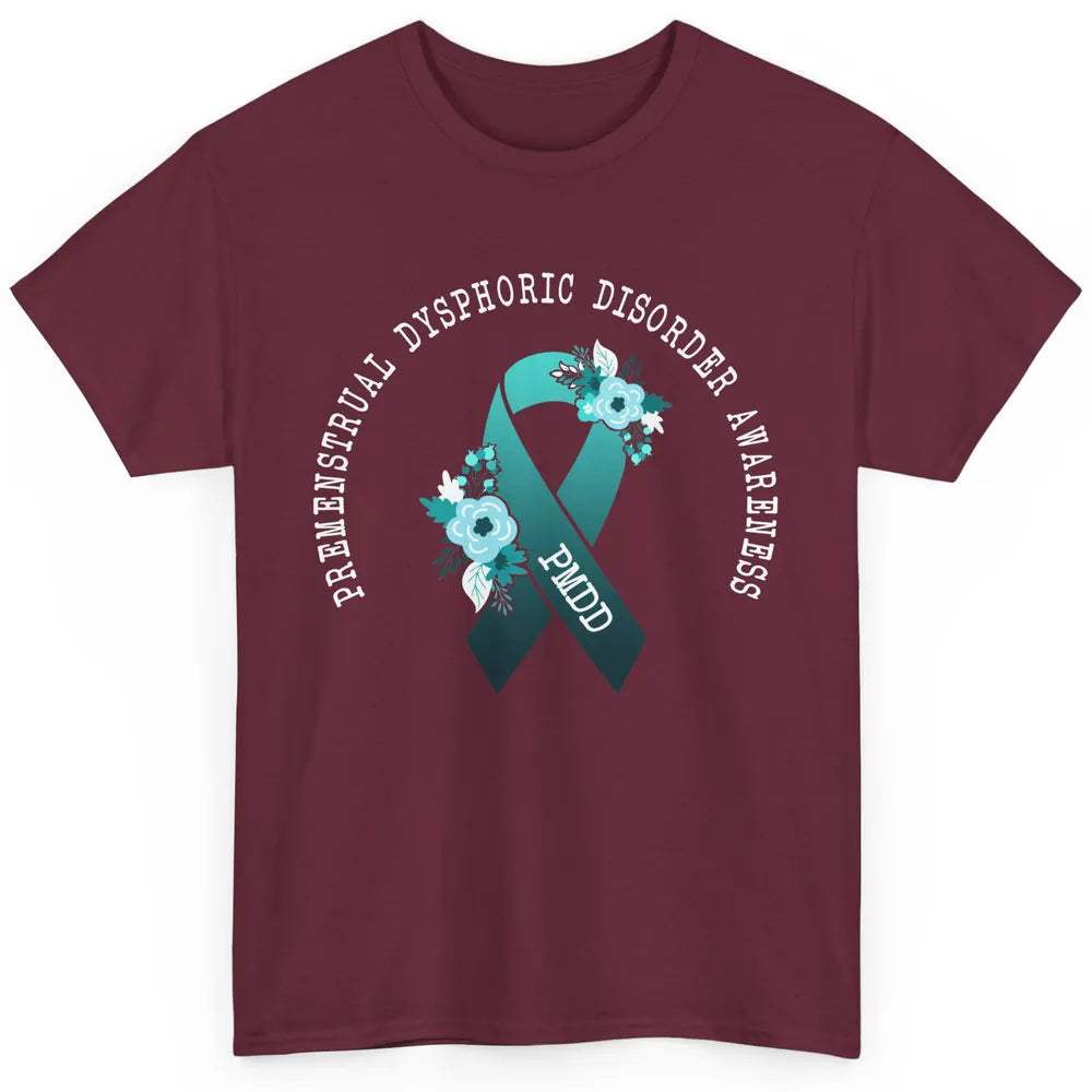 Premenstrual Dysphoric Disorder PMDD Awareness Ribbon Classic Unisex T-Shirt