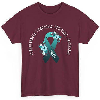 Premenstrual Dysphoric Disorder PMDD Awareness Ribbon Classic Unisex T-Shirt