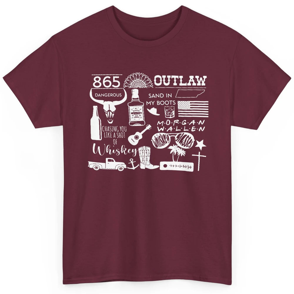 Retro Cowboy Boot Hat Sand In My Boots Western Country Music Classic Unisex T-Shirt