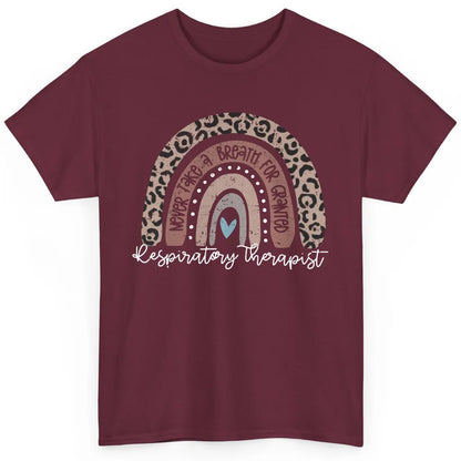 Retro Respiratory Therapy Rainbow Respiratory Therapist Gift Classic Unisex T-Shirt