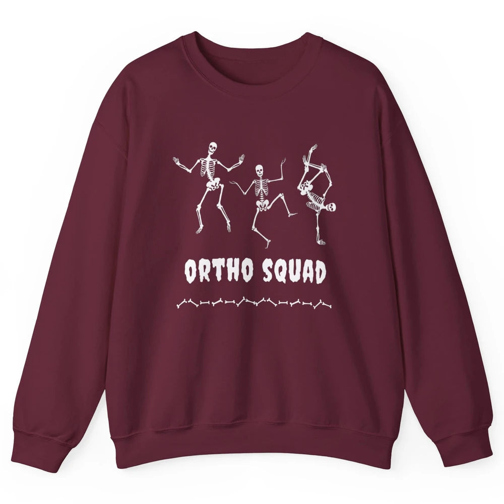 Ortho Nurse Squad Skeleton Orthopedic Nursing Appreciation Unisex Crewneck Sweatshirt
