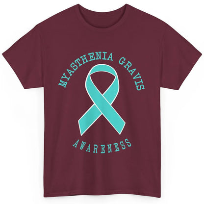 Myasthenia Gravis Awareness Ribbon Neuromuscular Disease Classic Unisex T-Shirt