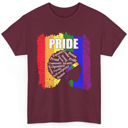 Proud Afro Girl Gay Pride Month Equality Classic Unisex T-Shirt