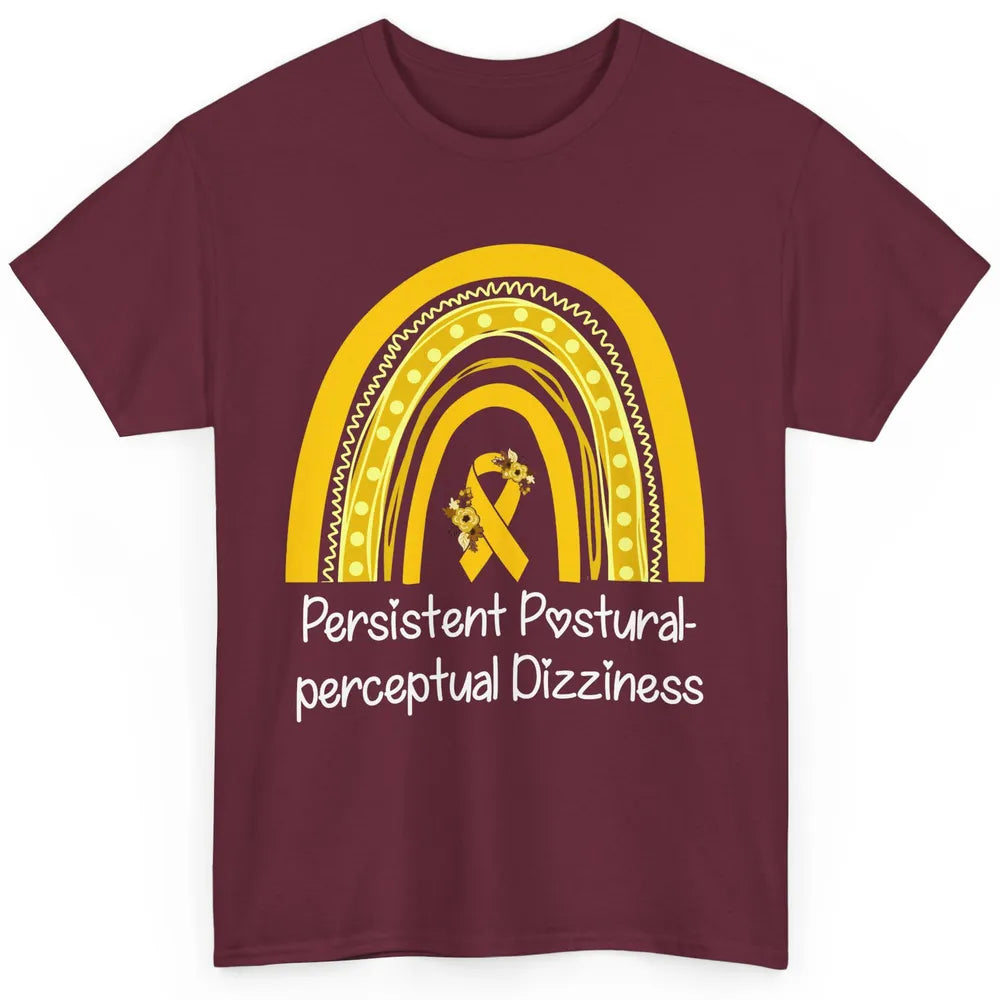 Persistent Postural-perceptual Dizziness PPPD Yellow Rainbow Classic Unisex T-Shirt