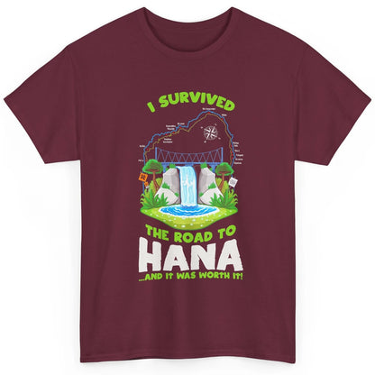 I Survived Road To Hana Maui Island Hawaiian Beach Summer Classic Unisex T-Shirt