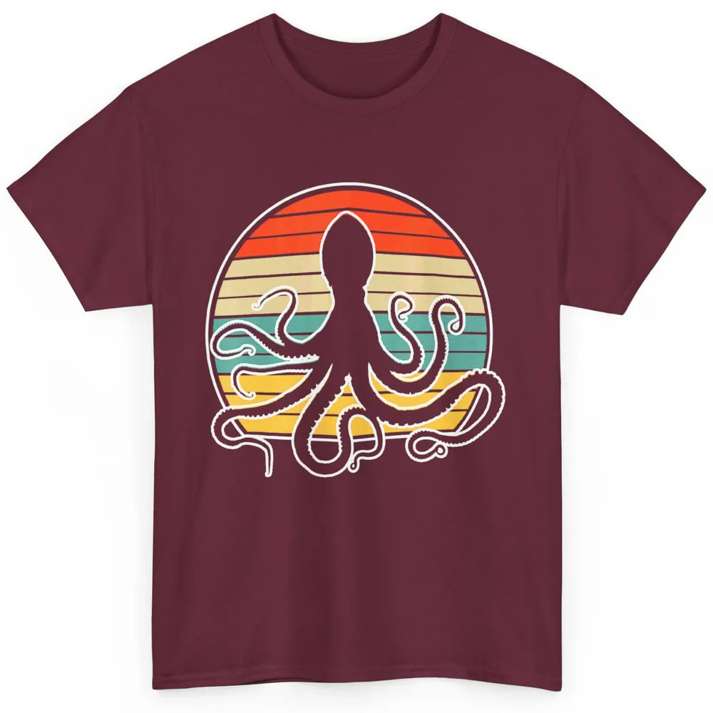 Retro Octopus Kraken Ocean Sea Creature Pirate Vintage Humor Classic Unisex T-Shirt
