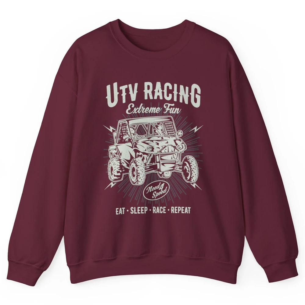 Retro Fun UTV Racing Limit Mud Riding Dirt SXS Rider Offroad Unisex Crewneck Sweatshirt