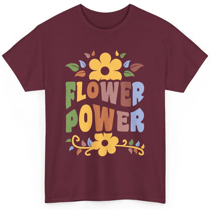 Retro 60s Groovy Flower Power 1960s Hippie Floral Positive Classic Unisex T-Shirt
