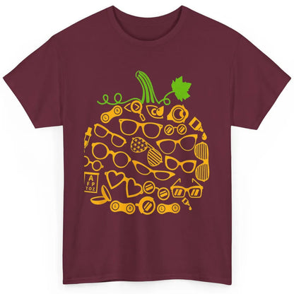 Pumpkin Glasses Optometry Optician Halloween Spooky Season Classic Unisex T-Shirt