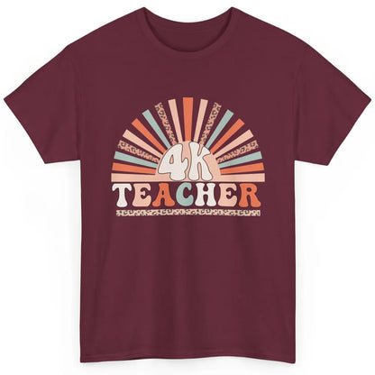 Retro 4k Teacher Kindergarten Back to School Pre-K Teacher Classic Unisex T-Shirt
