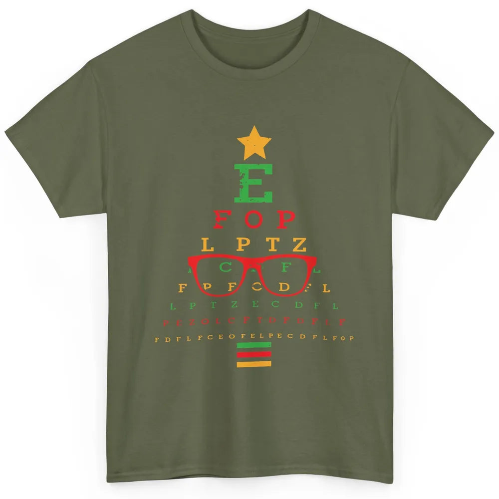 Optometrist Christmas Tree Optometry Symbols Optician Gift Classic Unisex T-Shirt