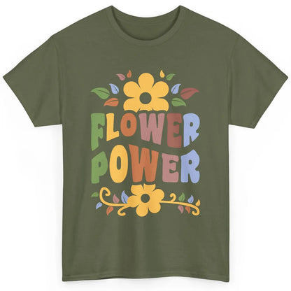 Retro 60s Groovy Flower Power 1960s Hippie Floral Positive Classic Unisex T-Shirt