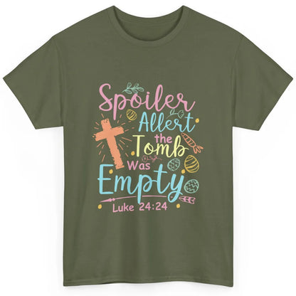 Spoiler Alert Tomb Empty Easter Religious Christian Bible Classic Unisex T-Shirt
