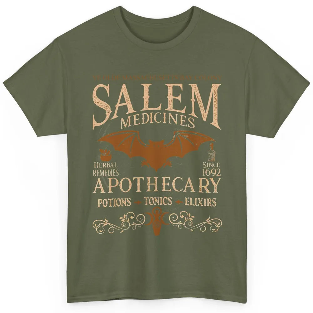 Retro Salem Apothecary Halloween Night Salem Witches 1692 Classic Unisex T-Shirt