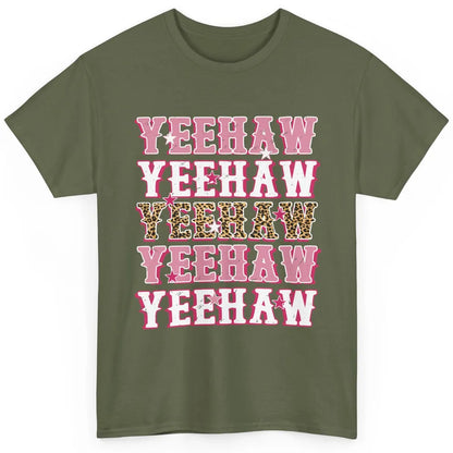 Retro Leopard Yeehaw Western Country Cowboy Cowgirl Costume Classic Unisex T-Shirt