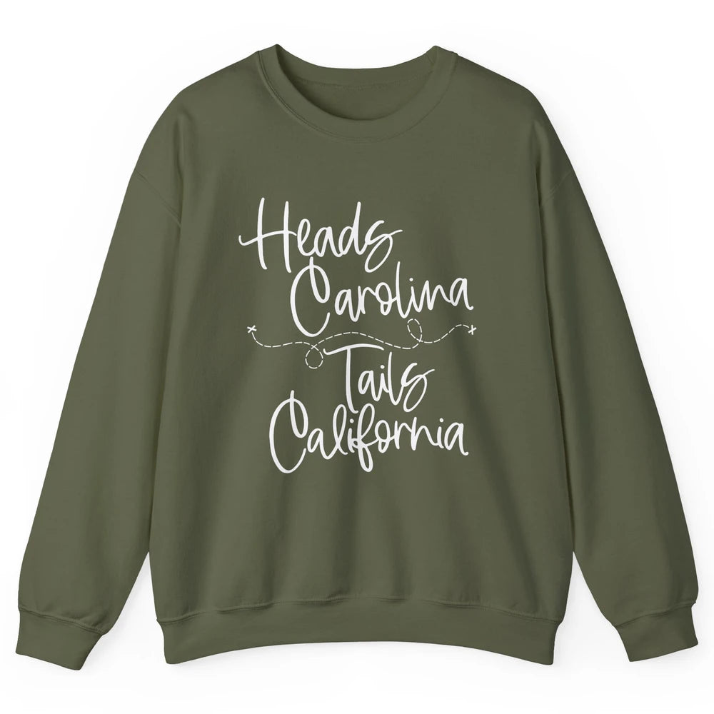 Vintage Heads Carolina Tail California Summer Beach Paradise Unisex Crewneck Sweatshirt