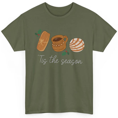 Mexican Christmas Feliz Navidad Concha Tamale Sweet Bread Classic Unisex T-Shirt