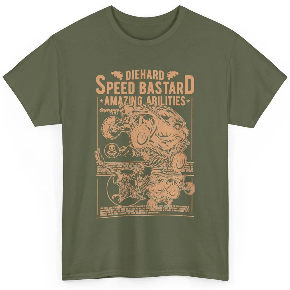 Retro ATV Speed Ride Mud Riding Dirt UTV SXS Rider Offroad Classic Unisex T-Shirt