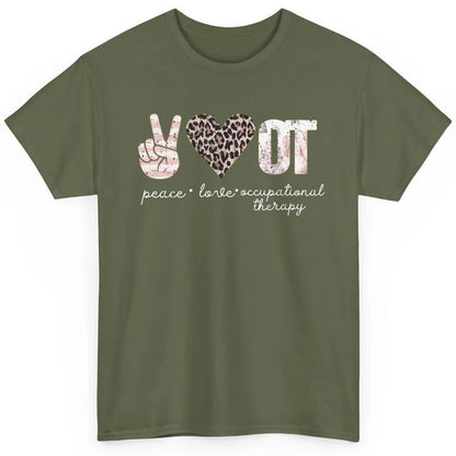 Retro Occupational Therapist Peace Love Occupational Therapy Classic Unisex T-Shirt