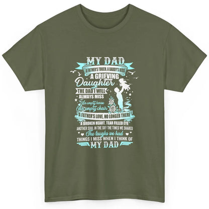 My Dad In Memories Poem Dad In Heaven Angel Wings Guardian Classic Unisex T-Shirt