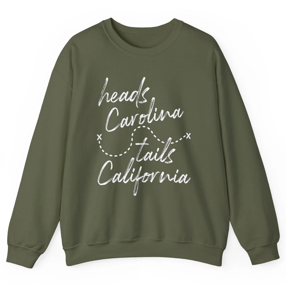 Retro 90s Heads Carolina Tail California Beach Summer Travel Unisex Crewneck Sweatshirt