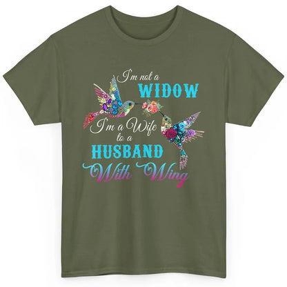 Not Widow Wife Of Husband In Heaven Angel With Wings Birds Classic Unisex T-Shirt