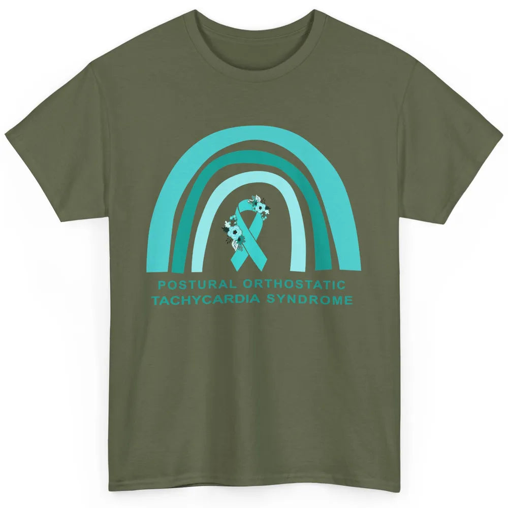 POTS Postural Orthostatic Tachycardia Syndrome Turquoise Classic Unisex T-Shirt