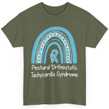 Postural Orthostatic Tachycardia Syndrome Turquoise Rainbow Classic Unisex T-Shirt