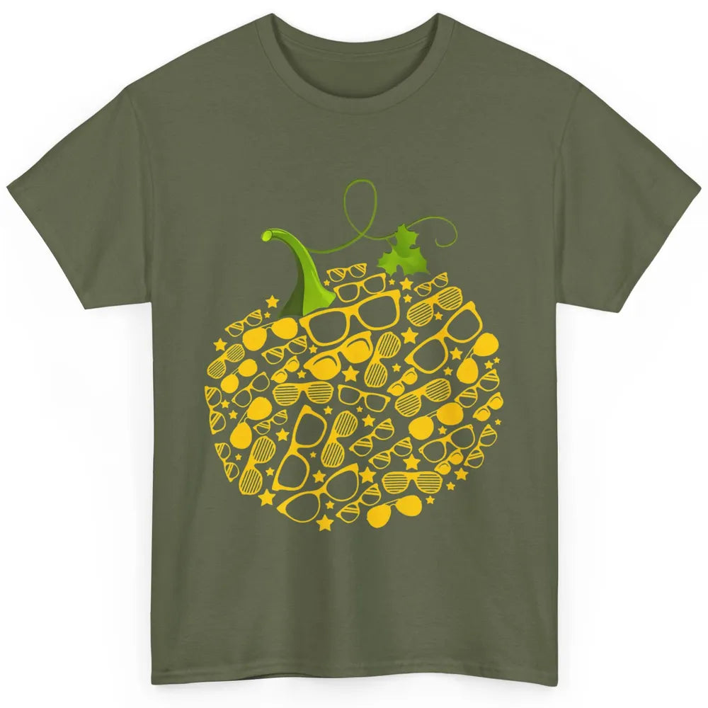 Pumpkin Glasses Optometry Optician Halloween Spooky Season Classic Unisex T-Shirt