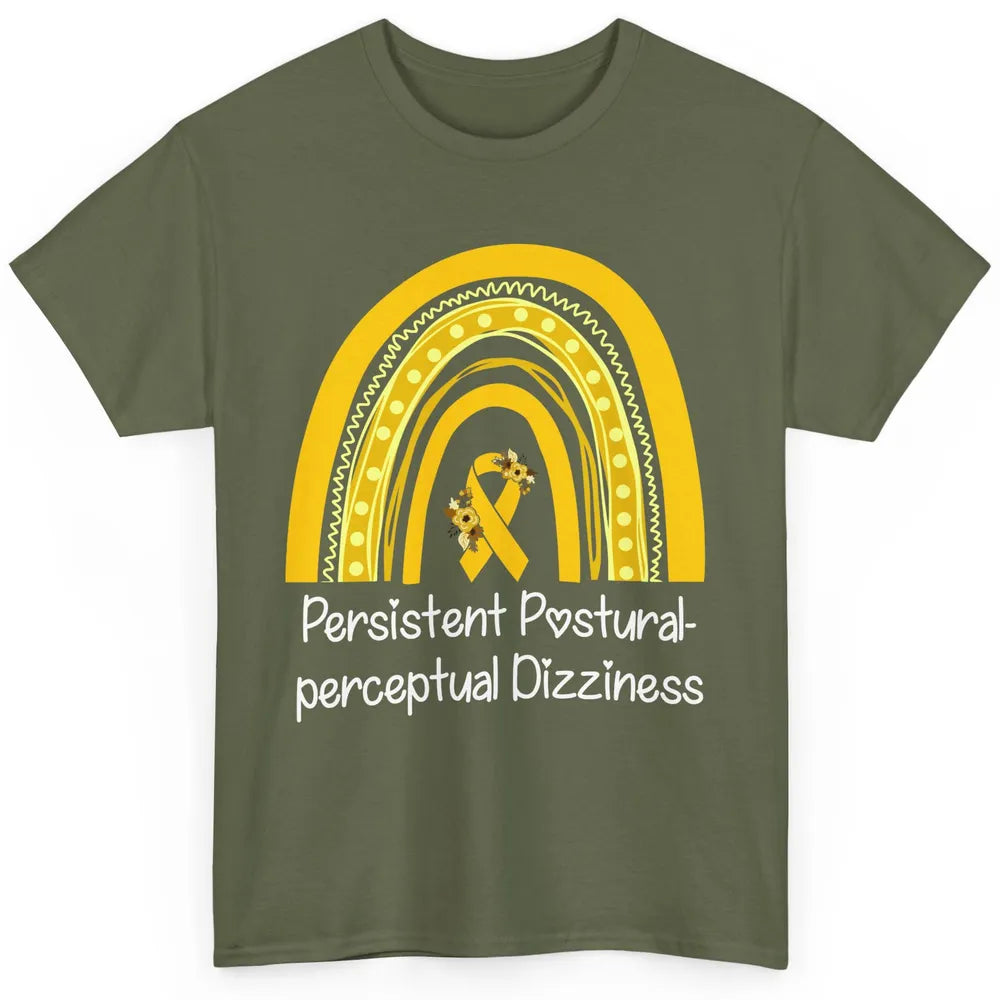 Persistent Postural-perceptual Dizziness PPPD Yellow Rainbow Classic Unisex T-Shirt