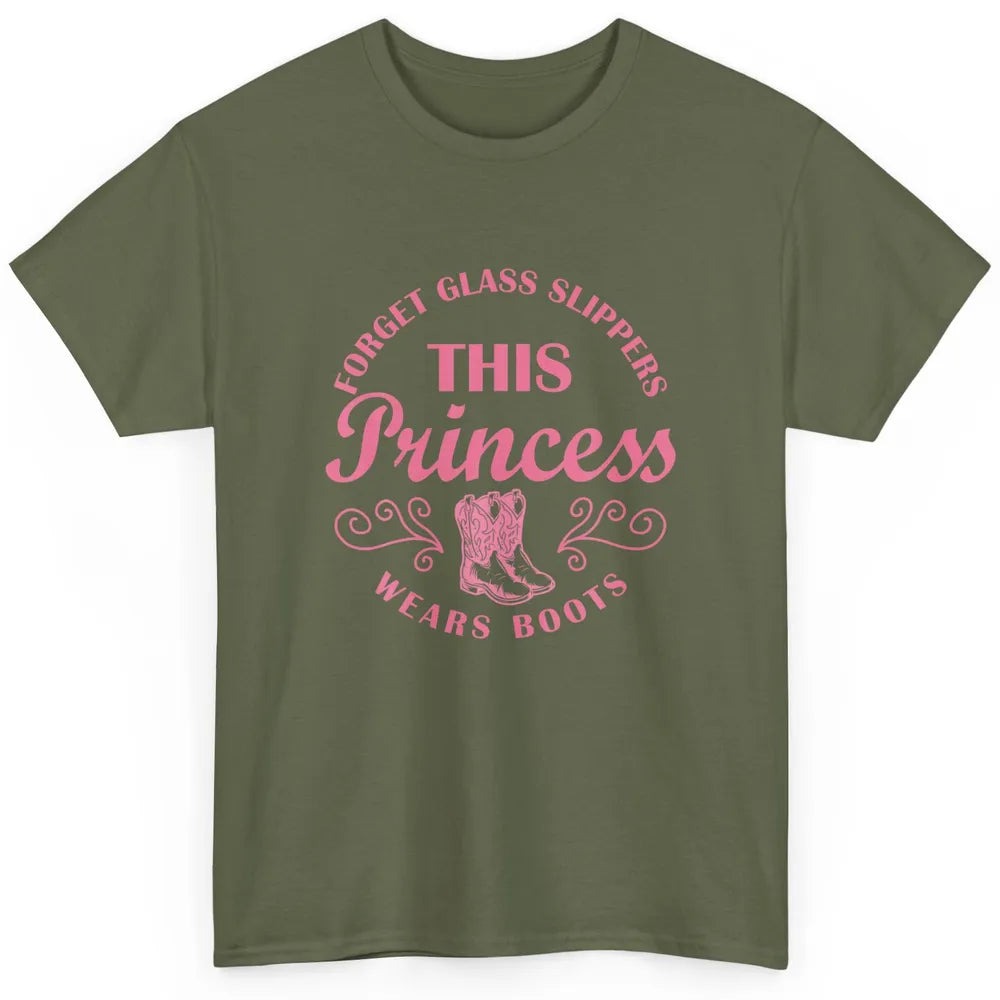 Princess Cowboy Boots Western Country Cowgirl Girls Rodeo Classic Unisex T-Shirt