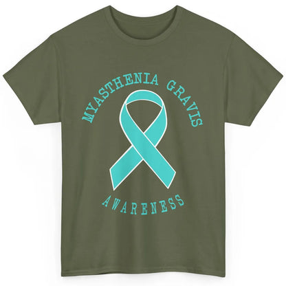 Myasthenia Gravis Awareness Ribbon Neuromuscular Disease Classic Unisex T-Shirt