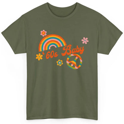 Retro Rainbow 60s Baby Made In 60s 1960s Born Birthday Day Classic Unisex T-Shirt