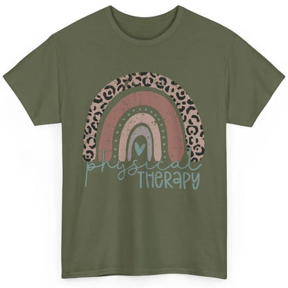 Retro Physical Therapy Rainbow Physical Therapist PT Leopard Classic Unisex T-Shirt