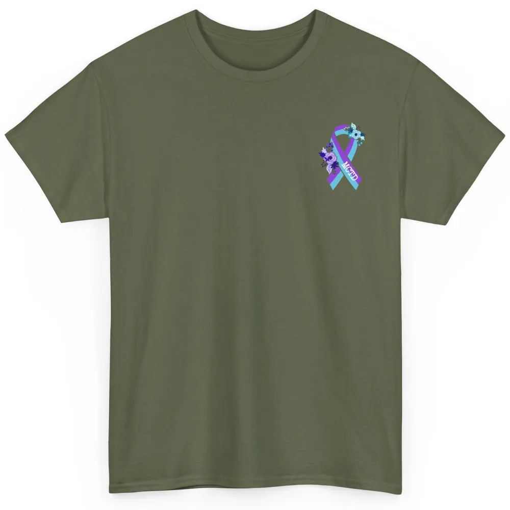 Mixed Connective Tissue Disease Awareness MCTD Floral Ribbon Classic Unisex T-Shirt