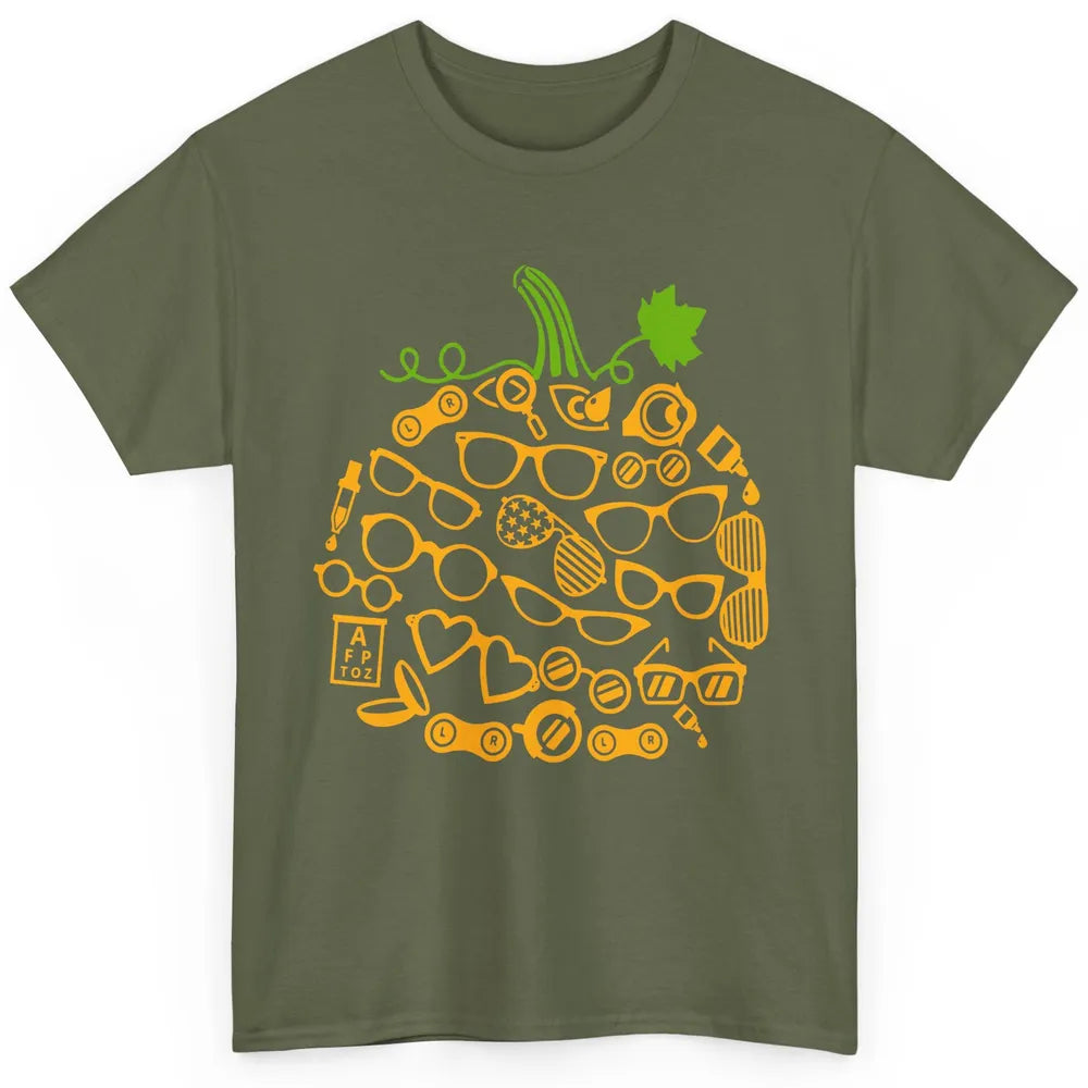 Optometry Glasses Pumpkin Halloween Optometrist Optician Classic Unisex T-Shirt