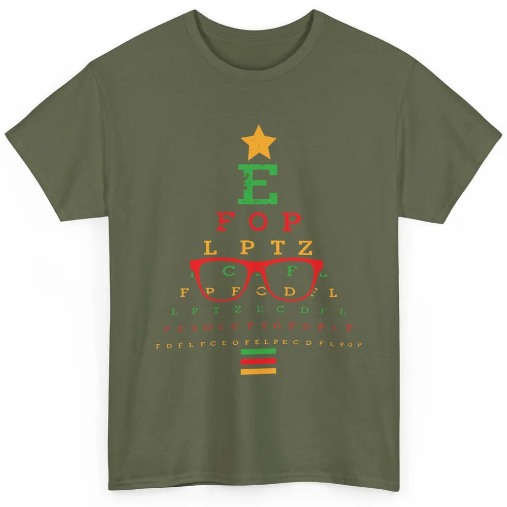Optician Christmas Funny Xmas Tree Eyeglasses Optometrist Classic Unisex T-Shirt