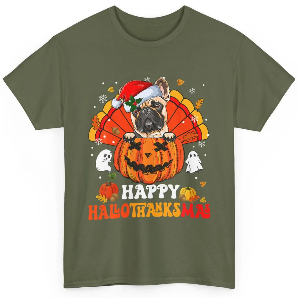 Mummy French Bulldog Dog Witch Happy Halloween Spooky Season Classic Unisex T-Shirt