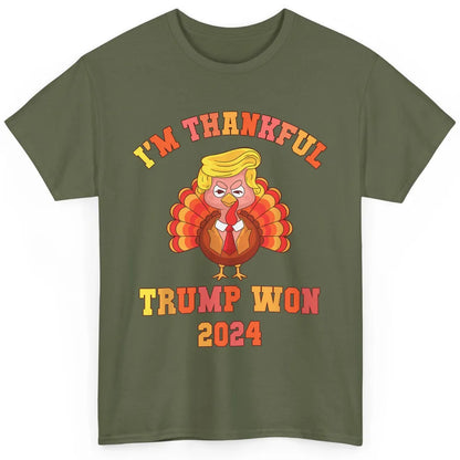 Funny Donald Trump Make Thanksgiving Great Again Thankful Trump Won Republican Classic Unisex T-Shirt
