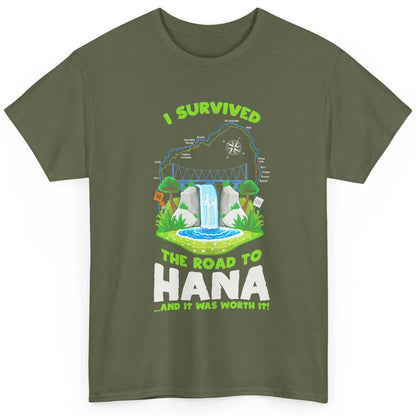 I Survived Road To Hana Maui Island Hawaiian Beach Summer Classic Unisex T-Shirt