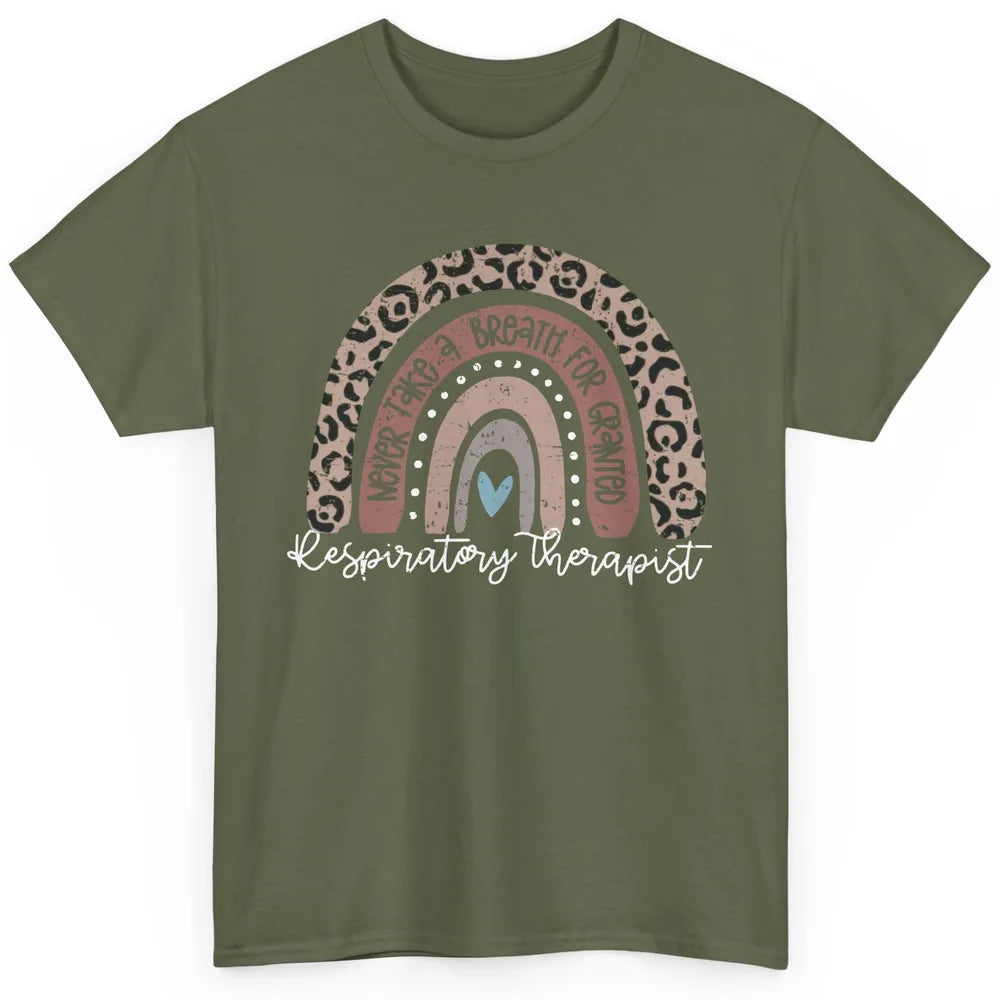 Retro Respiratory Therapy Rainbow Respiratory Therapist Gift Classic Unisex T-Shirt